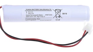 Yuasa 3.6V NiCd Rechargeable Battery Pack, 4Ah – Pack of 1