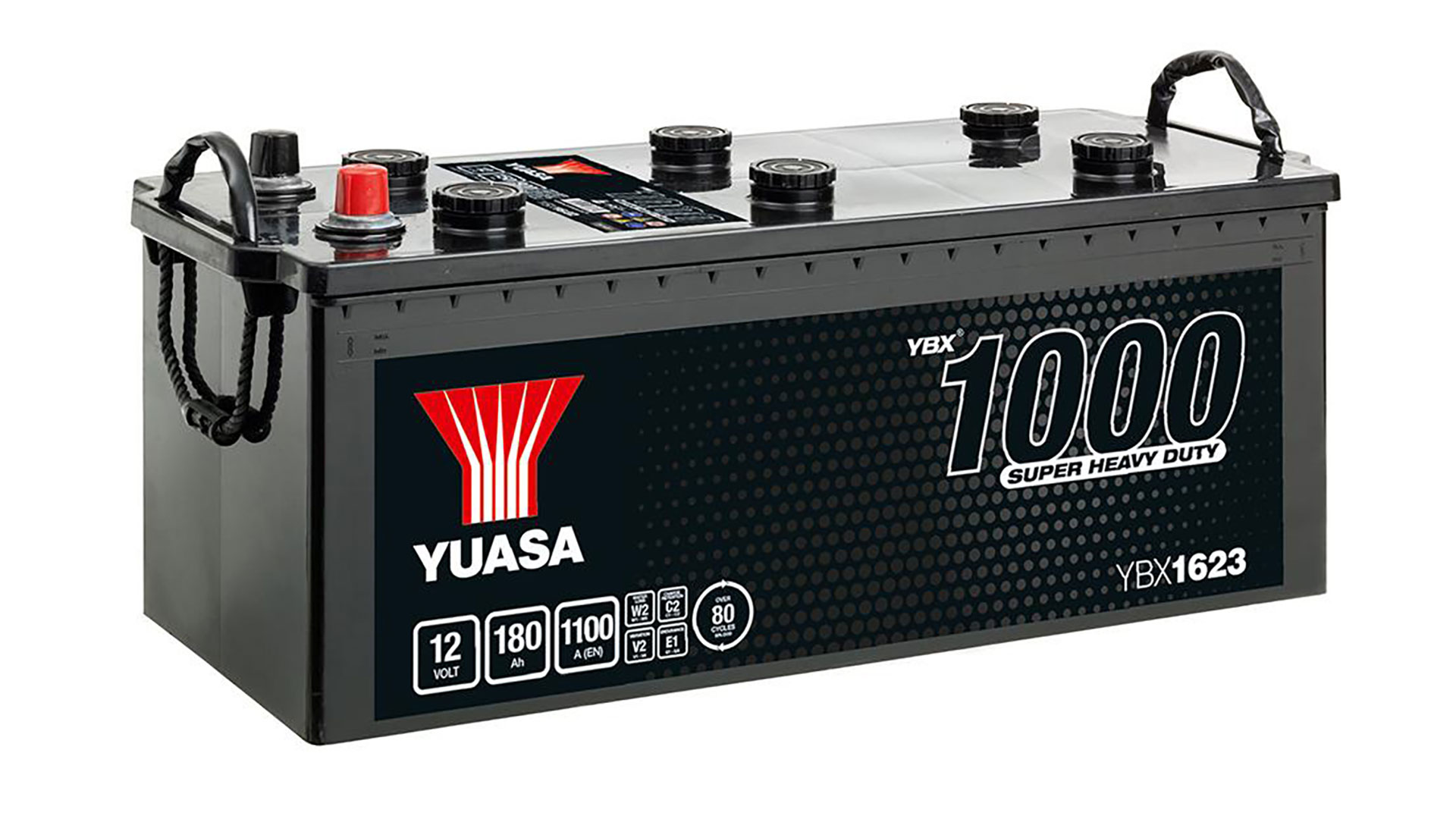  YBX1623 12V 180Ah 1100A Yuasa Super Heavy Duty Battery 