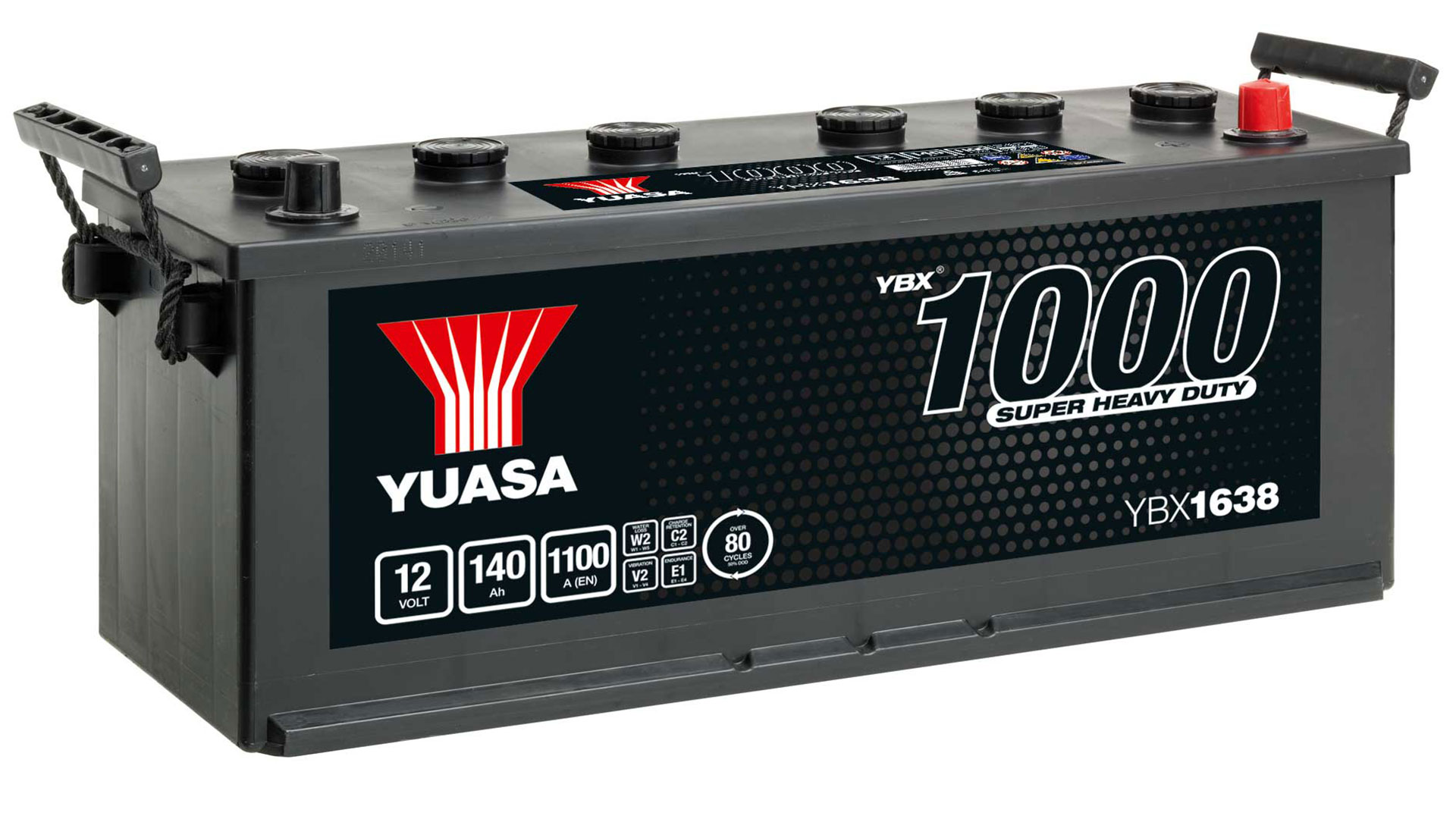  YBX1638 12V 140Ah 1100A Yuasa Super Heavy Duty Battery 