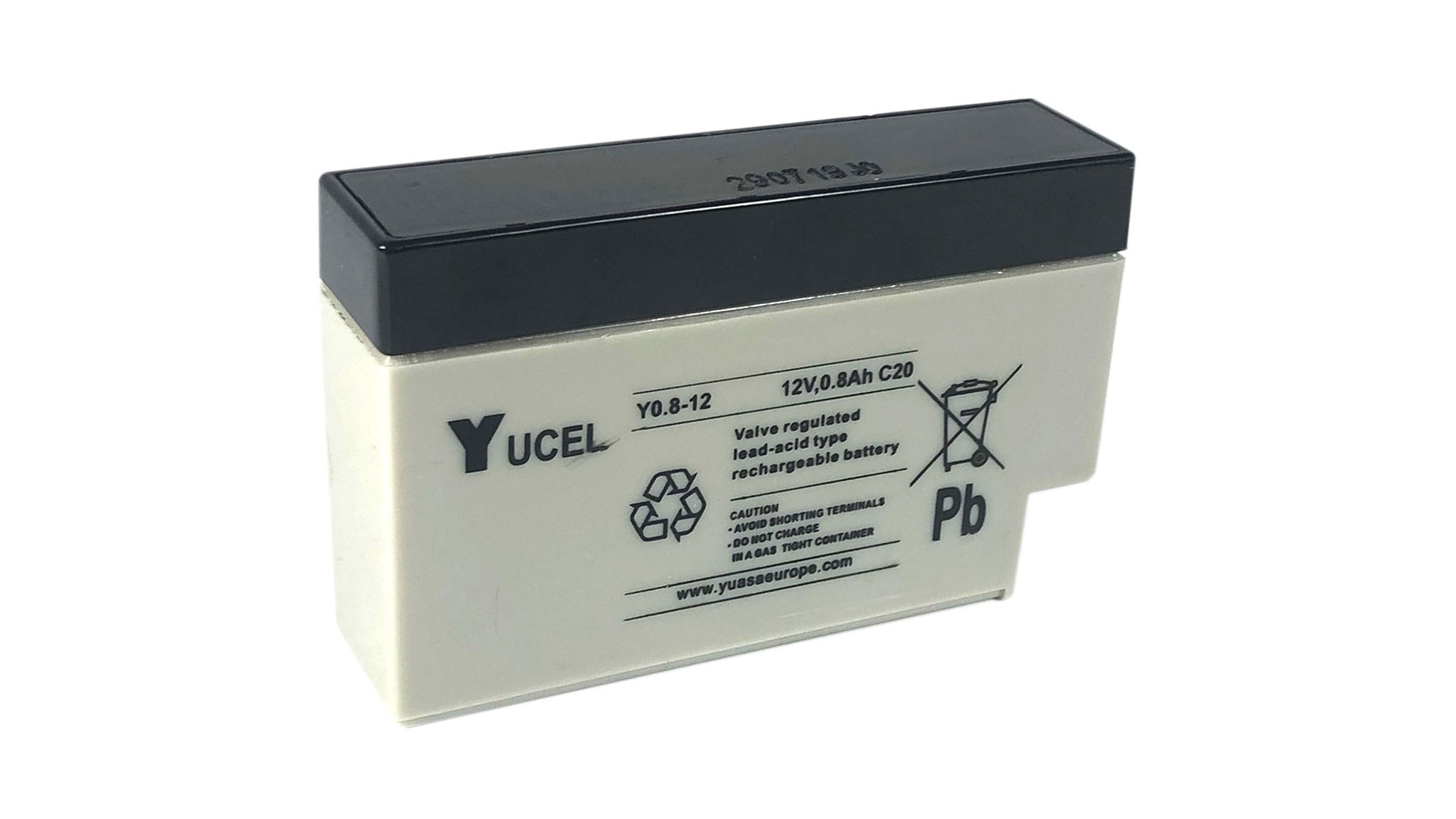  Yuasa 0.8Ah 12V Sealed Lead Acid Yucel Battery 