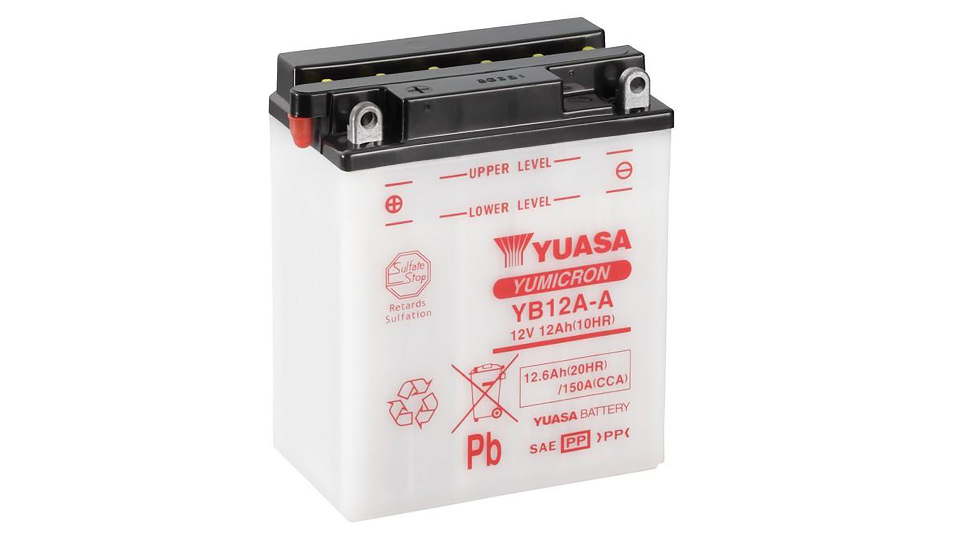 YB12A-A (CP) 12V Yuasa YuMicron Battery 