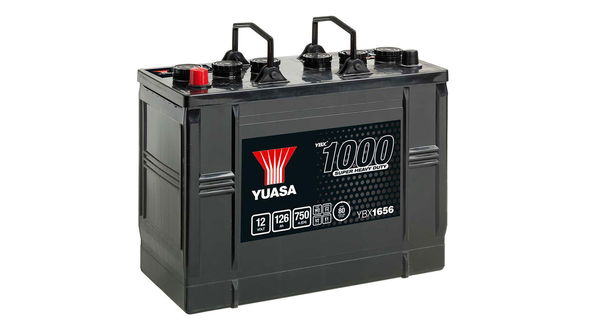  YBX1656 12V 126Ah 750A Yuasa Super Heavy Duty Battery 