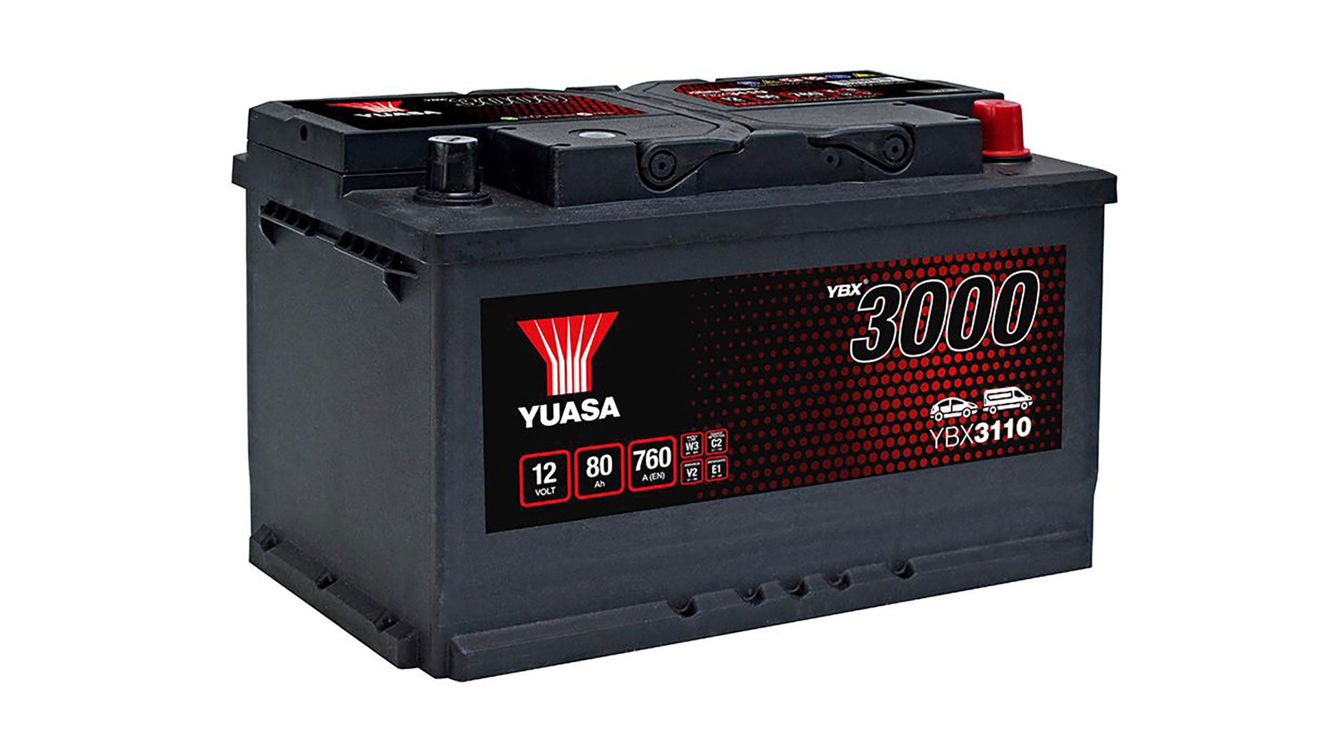  YBX3110 12V 80Ah 760A Yuasa SMF Battery 