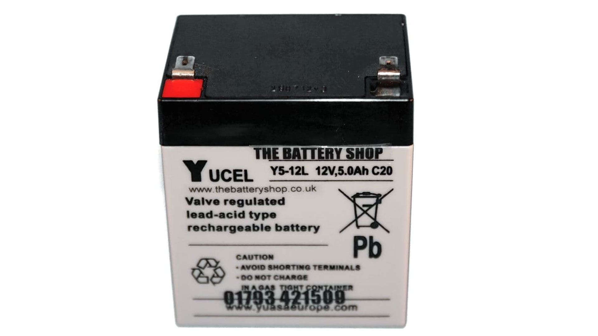  Yuasa 5Ah 12V Sealed Lead Acid Yucel Battery 