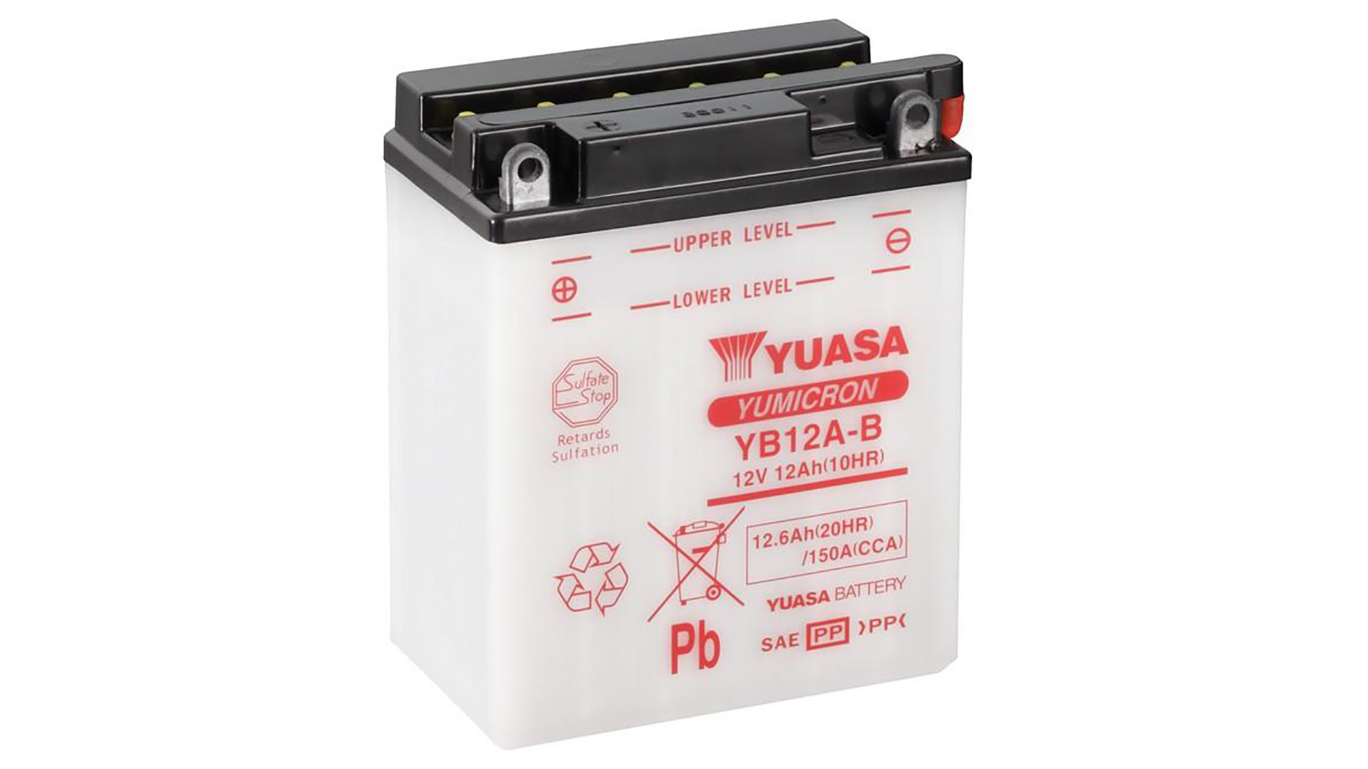  YB12A-B (CP) 12V Yuasa YuMicron Battery 