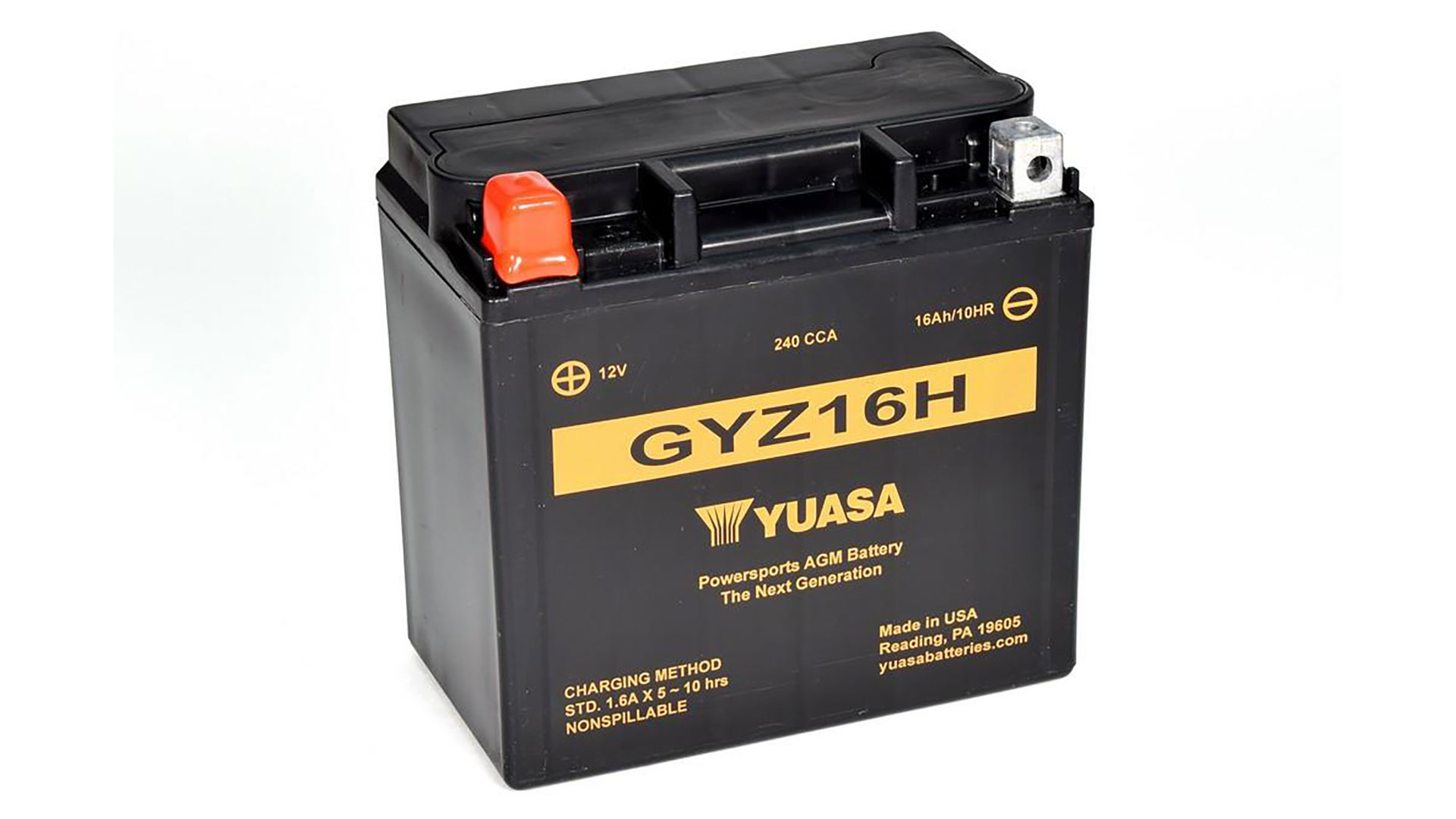  GYZ16H(WC) 12V Yuasa High Performance MF VRLA Battery 