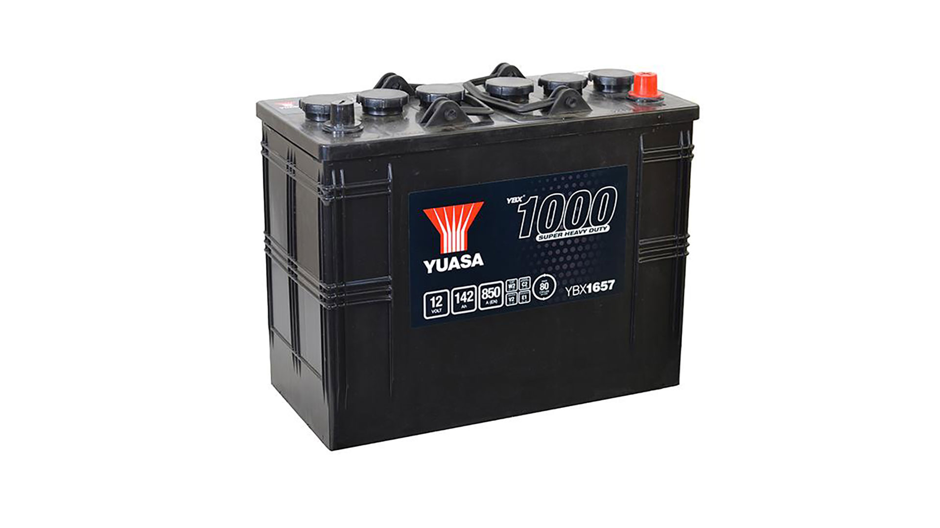  YBX1657 12V 142Ah 850A Yuasa Super Heavy Duty Battery 