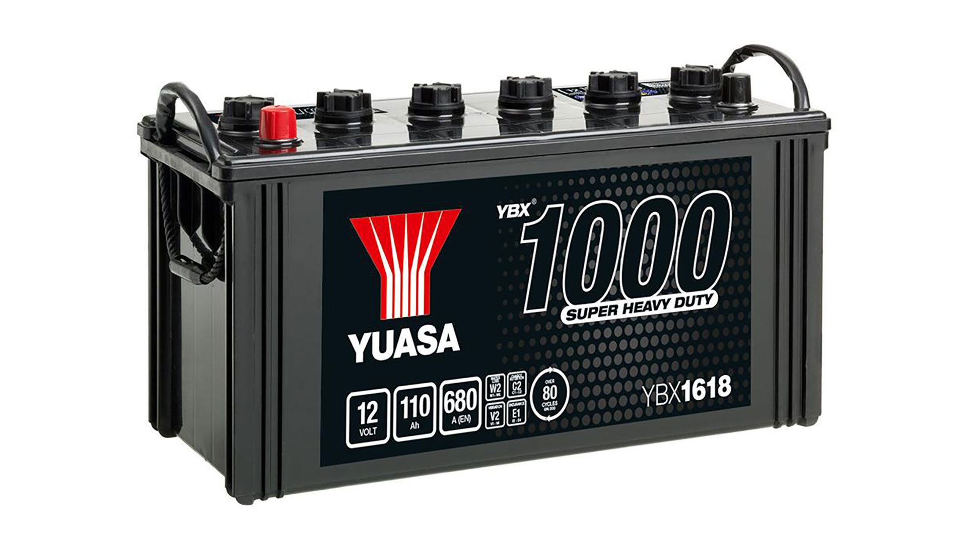  YBX1618 12V 110Ah 680A Yuasa Super Heavy Duty Battery 