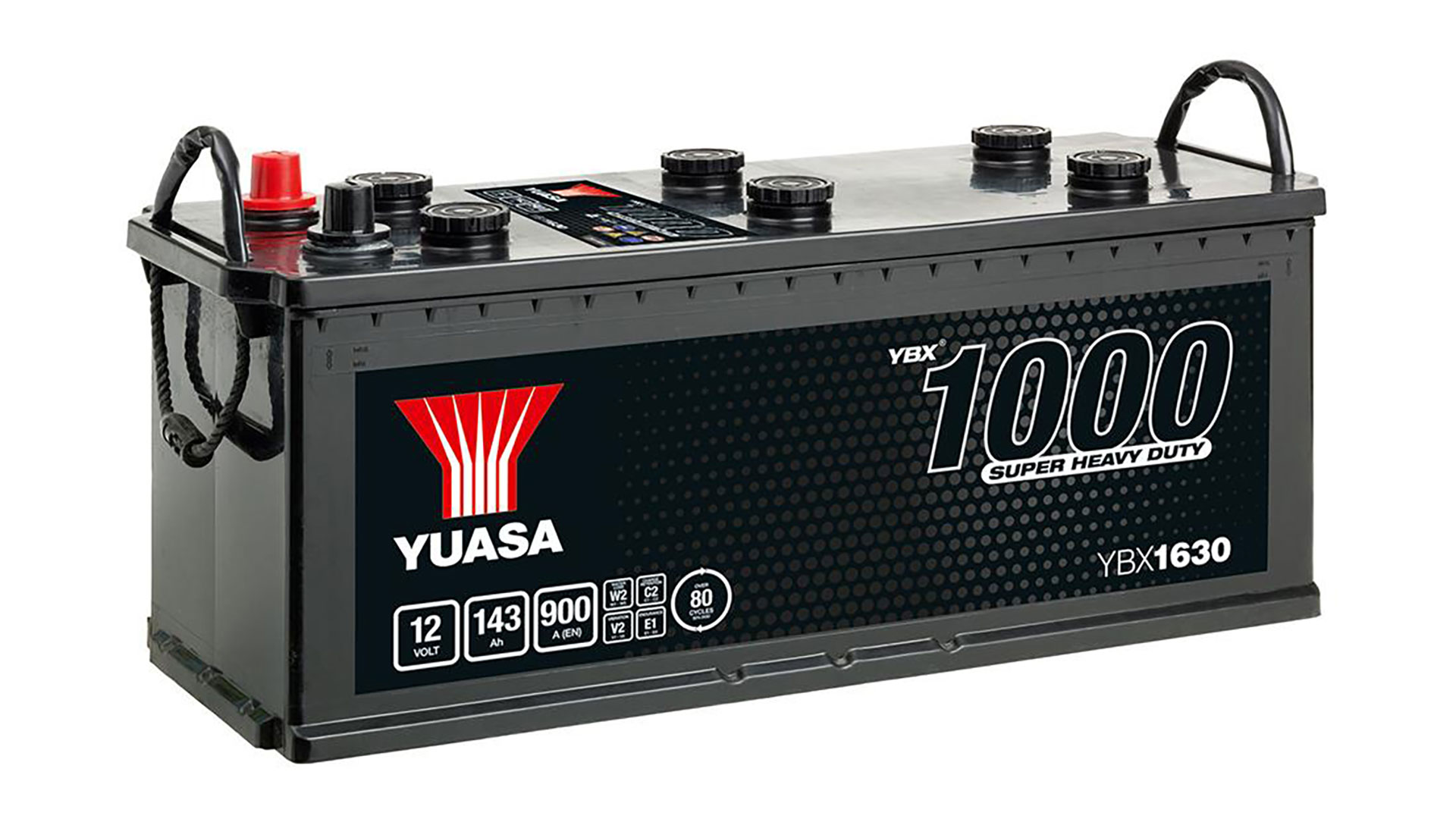  YBX1630 12V 143Ah 900A Yuasa Super Heavy Duty Battery 
