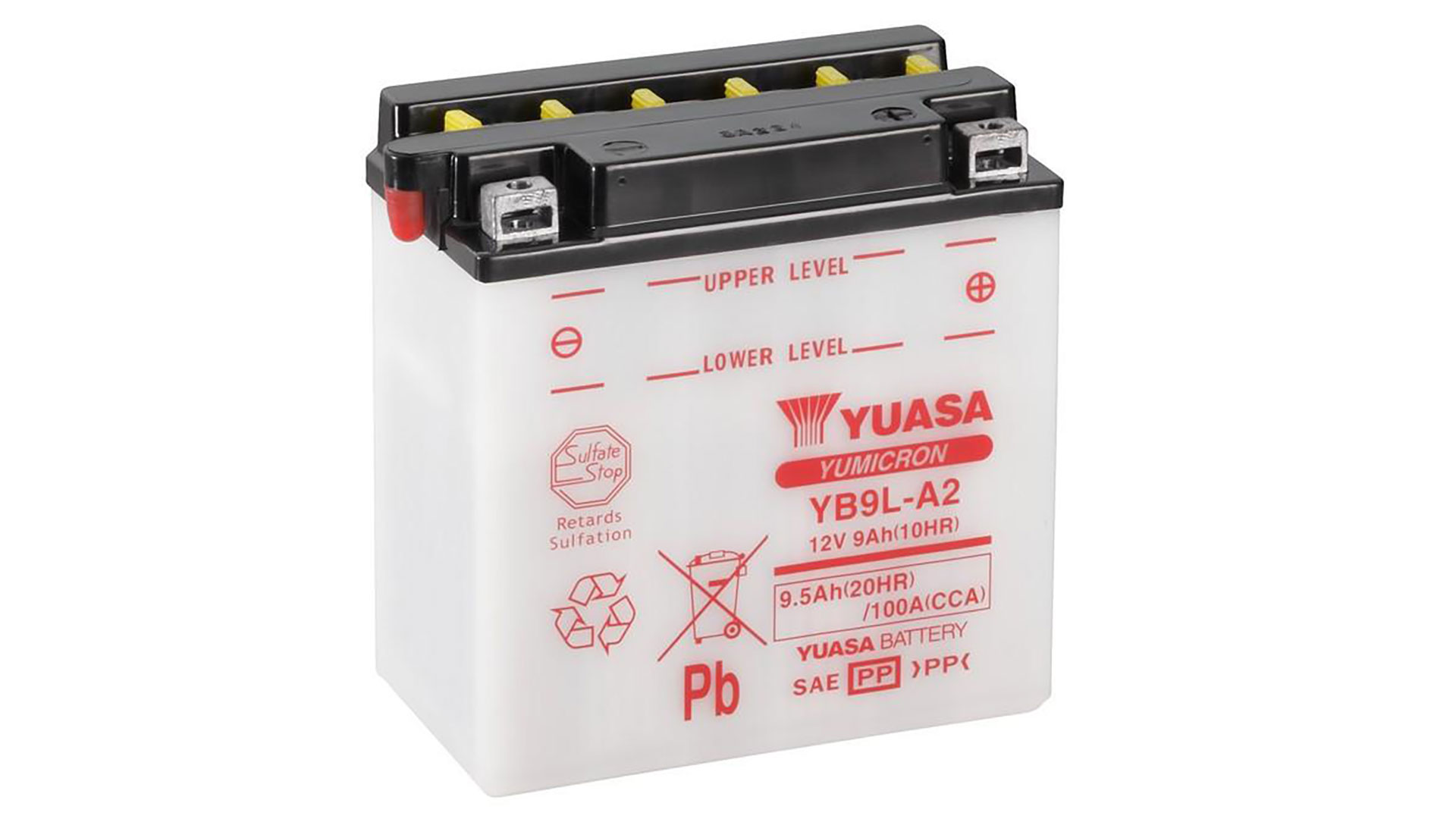  YB9L-A2 (CP) 12V Yuasa YuMicron Battery 