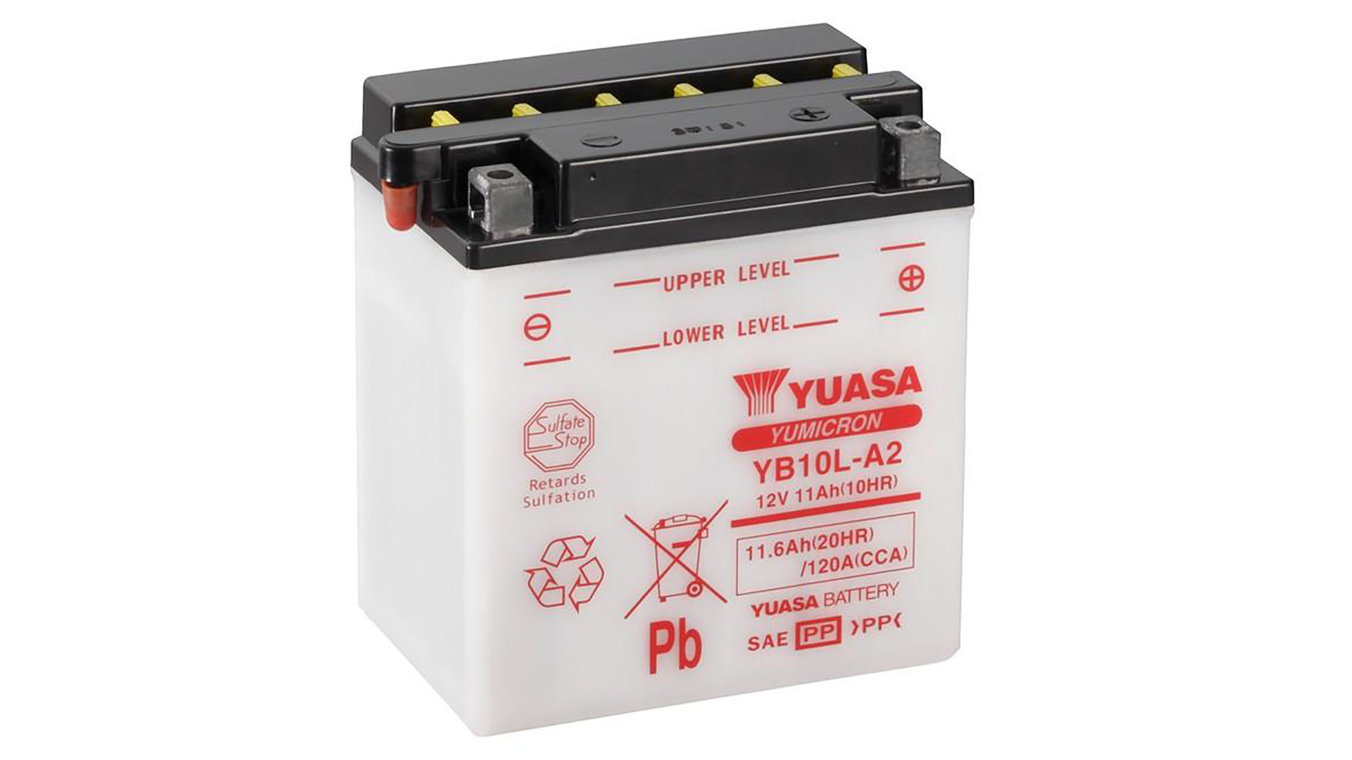  YB10L-A2 (CP) 12V Yuasa YuMicron Battery 