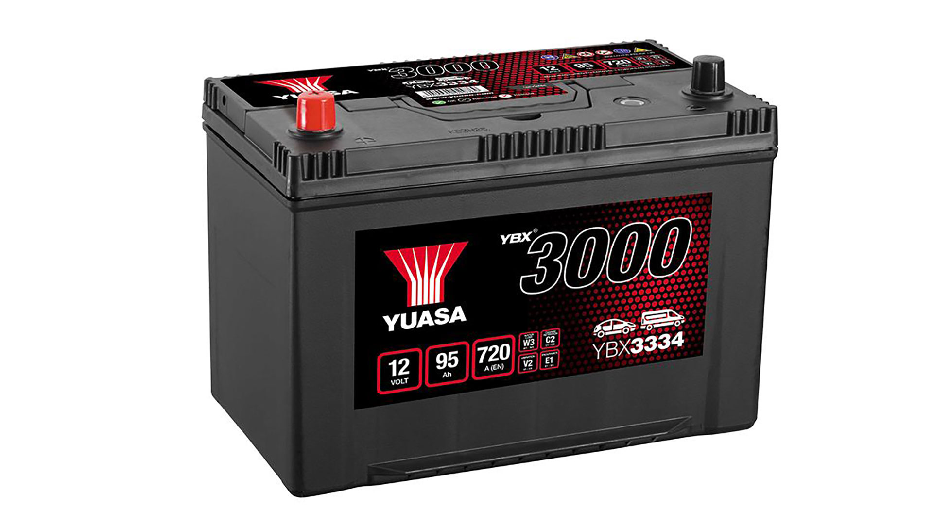  YBX3334 12V 95Ah 720A Yuasa SMF Battery 