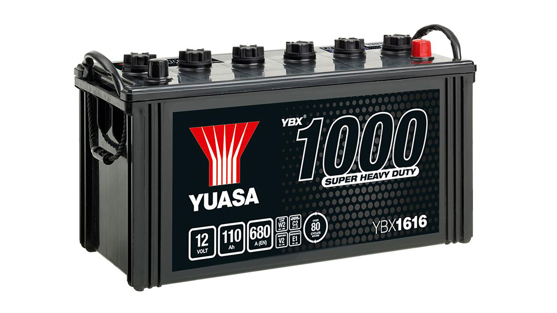  YBX1616 12V 110Ah 680A Yuasa Super Heavy Duty Battery 