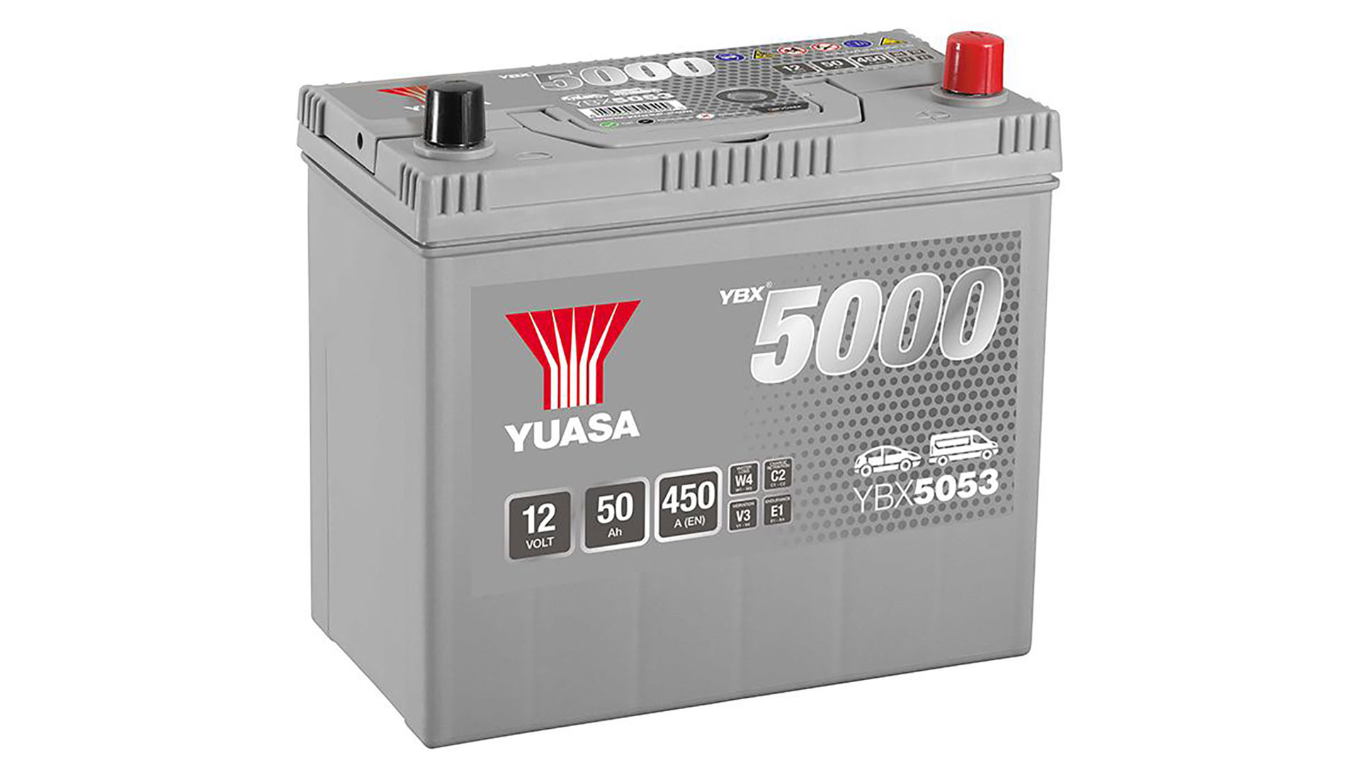  YBX5053 12V 50Ah 450A Yuasa Silver High Performance Battery 