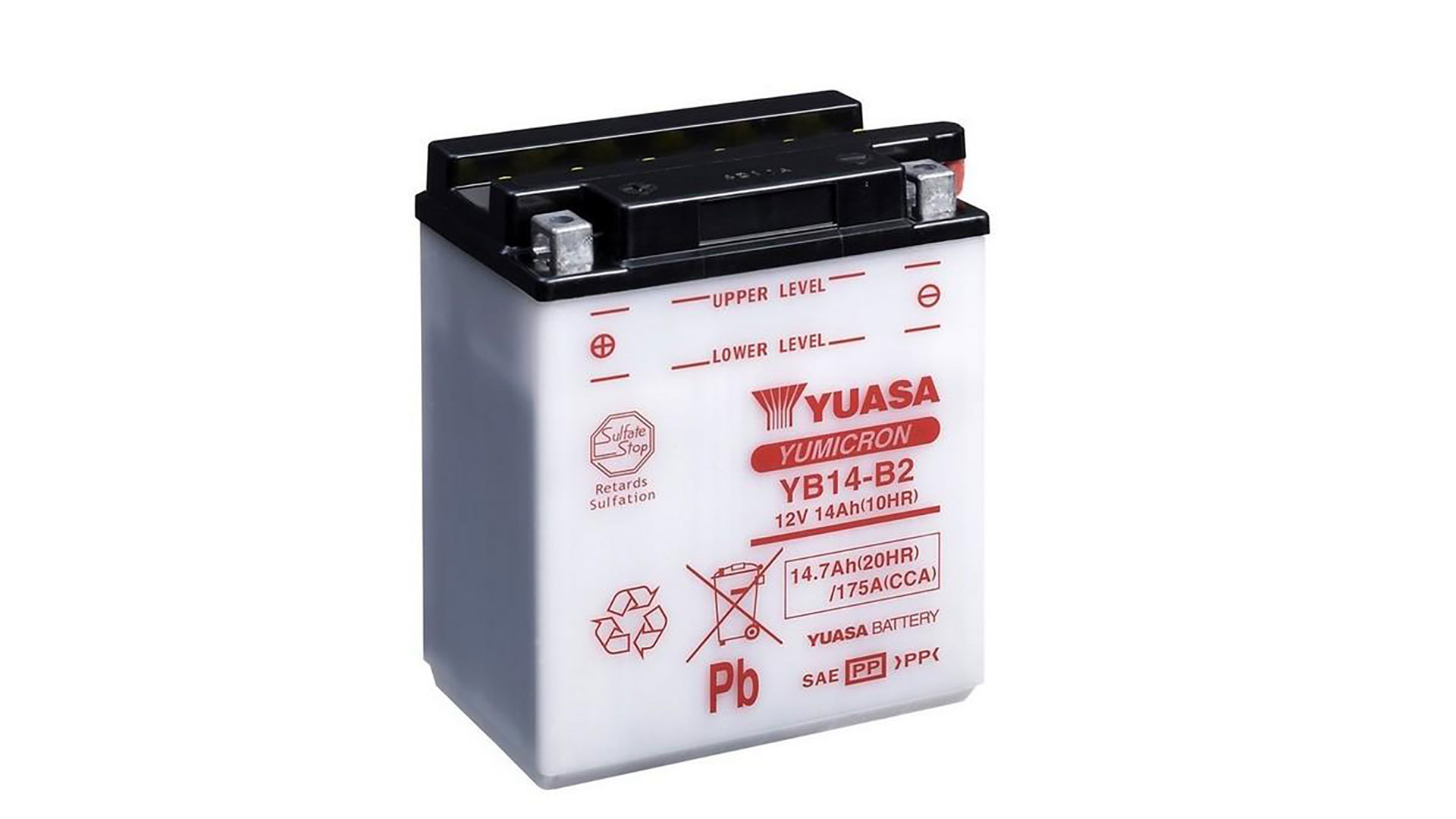  YB14-B2 (CP) 12V Yuasa YuMicron Battery 