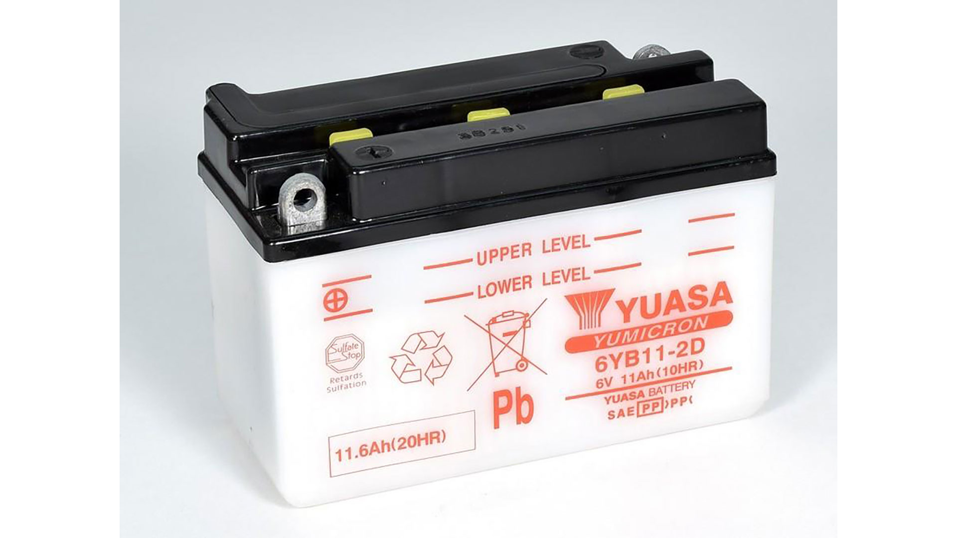  6N11-2D (DC) 6V Yuasa Conventional Battery 