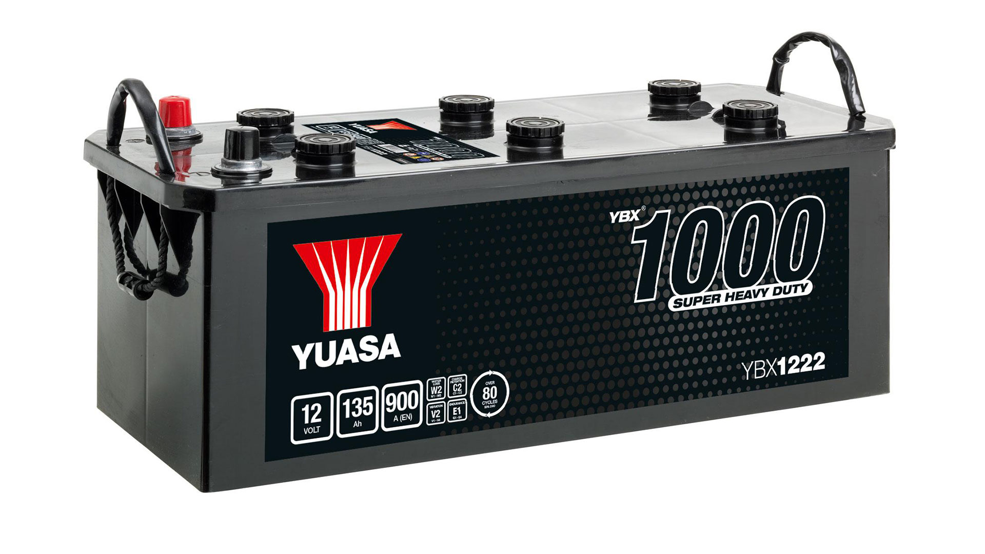  YBX1222 12V 135Ah 900A Yuasa Super Heavy Duty Battery 