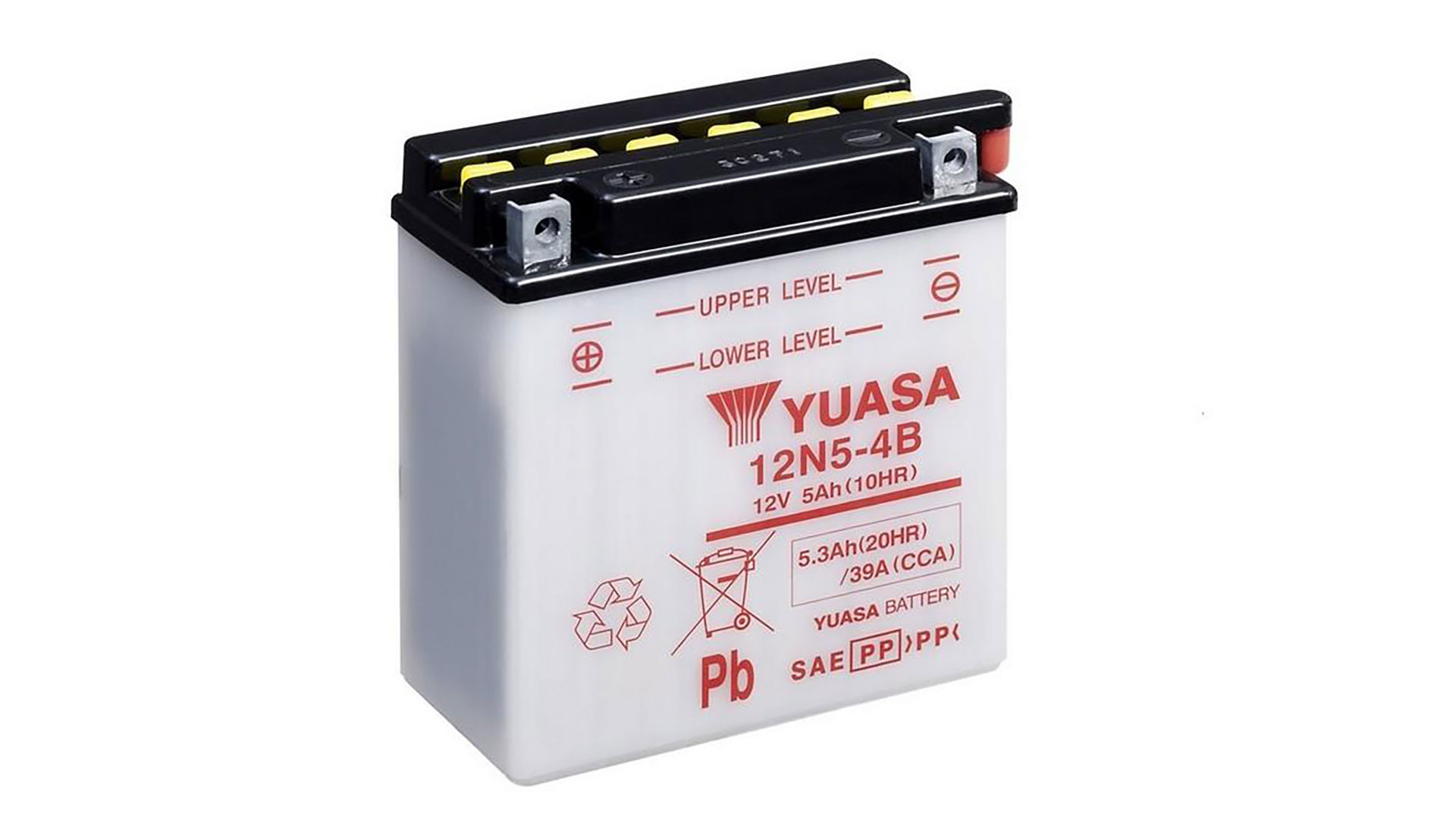  12N5-4B (DC) 12V Yuasa Conventional Battery 