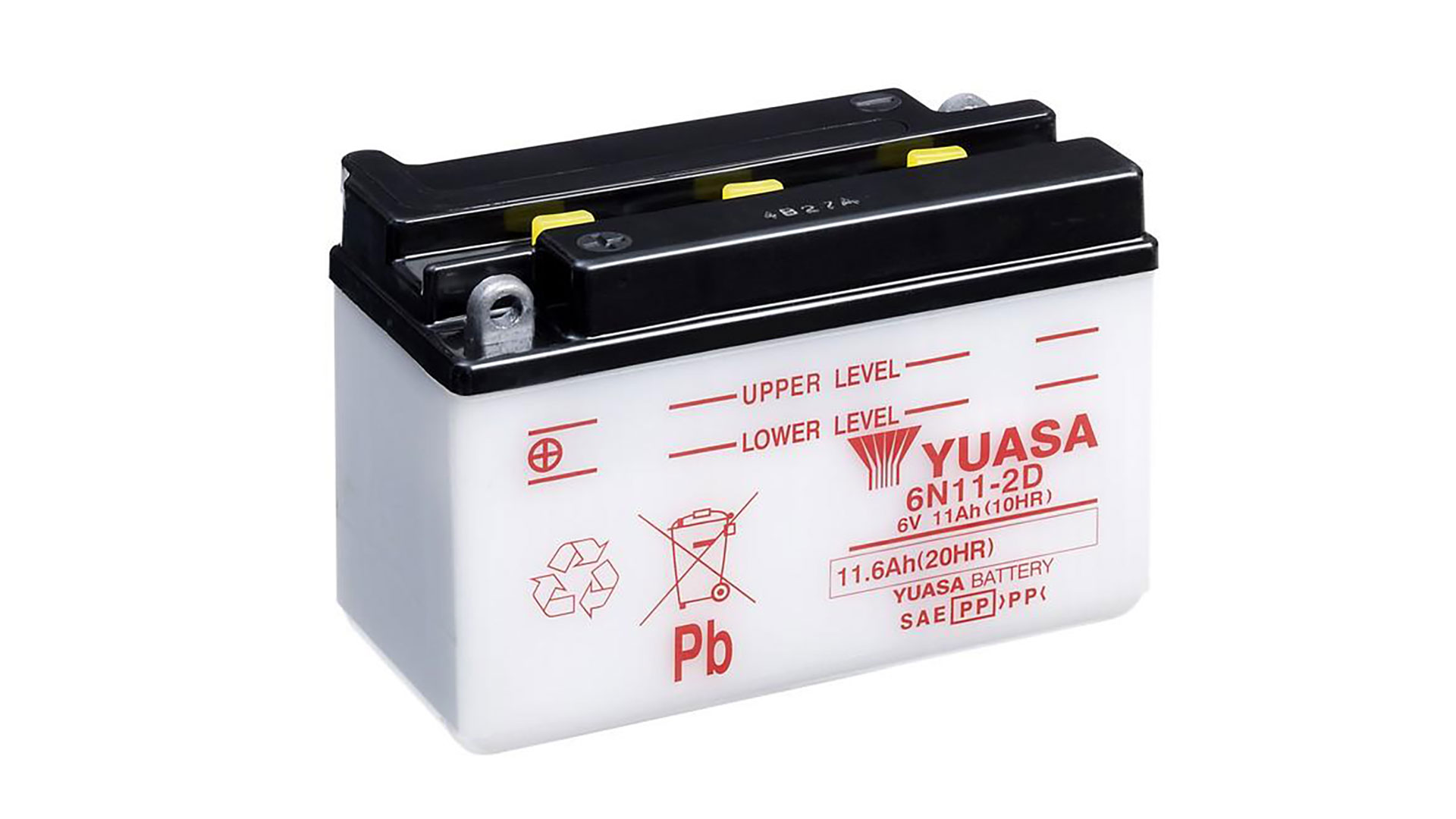  6YB11-2D (DC) 6V Yuasa Conventional Battery 