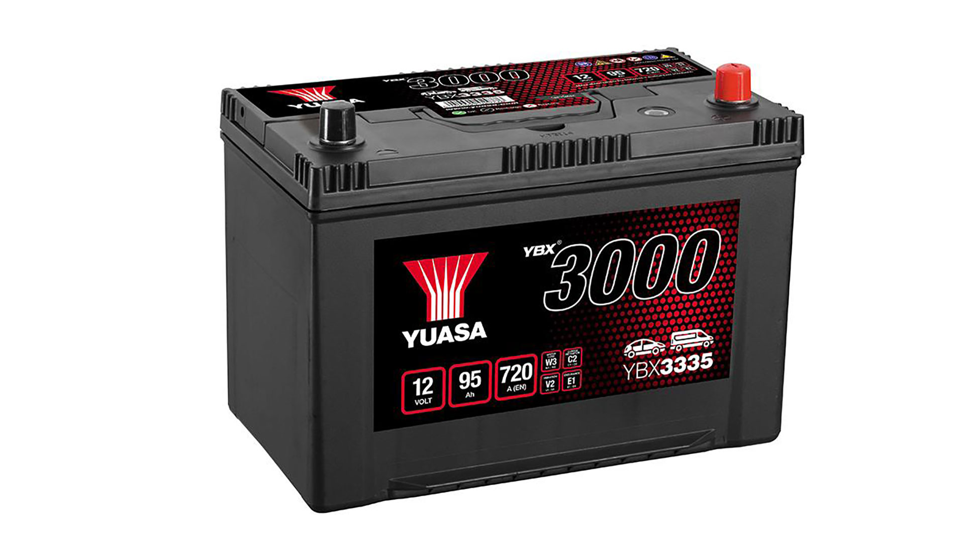  YBX3335 12V 95Ah 720A Yuasa SMF Battery 