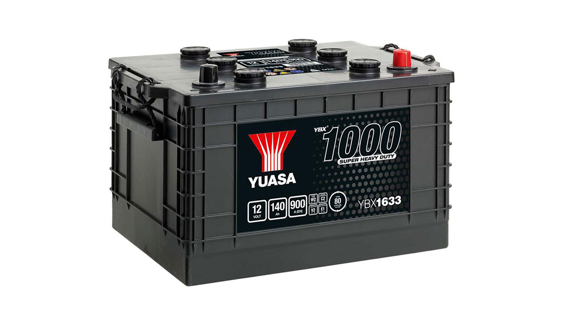  YBX1633 12V 140Ah 900A Yuasa Super Heavy Duty Battery 