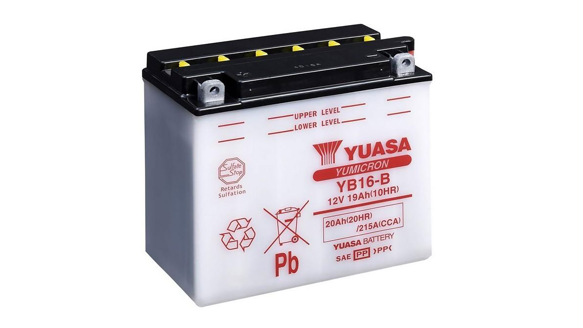  YB16-B (CP) 12V Yuasa YuMicron Battery 